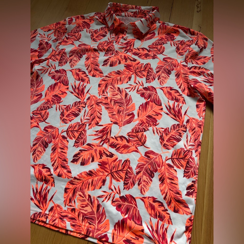 Under Armour The Playoff Polo Golf Shirt Floral Men’s Large AOP - Picture 4 of 7